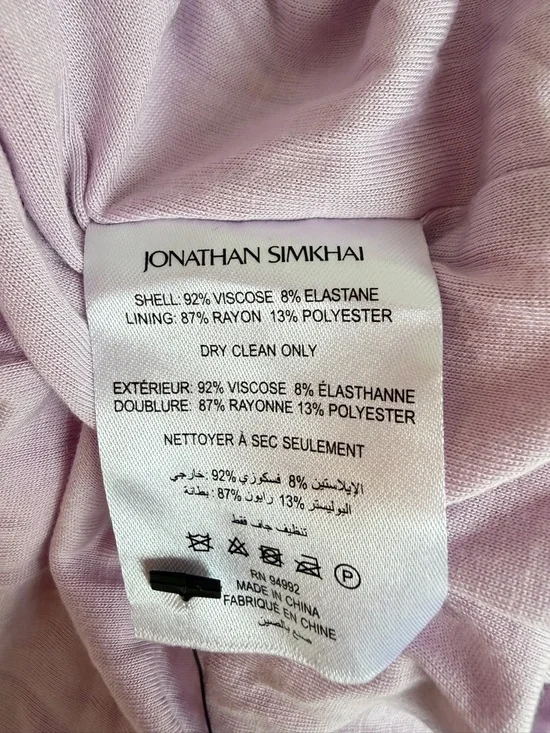 Jonathan Simkhai Coral Havana Marble Printed Midi Dress Size XS 36328 - Picture 11 of 15